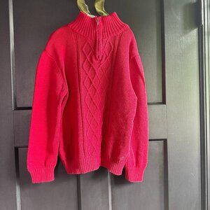 Nautica Red Crew Neck Half Zip Sweater - Size 5 🔥